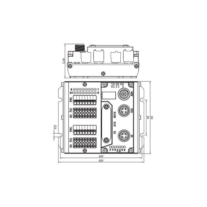 CC-Link protocol、IP20、16DI/DO adaptive configuration、NPN、Terminal type、Remote module、009D11